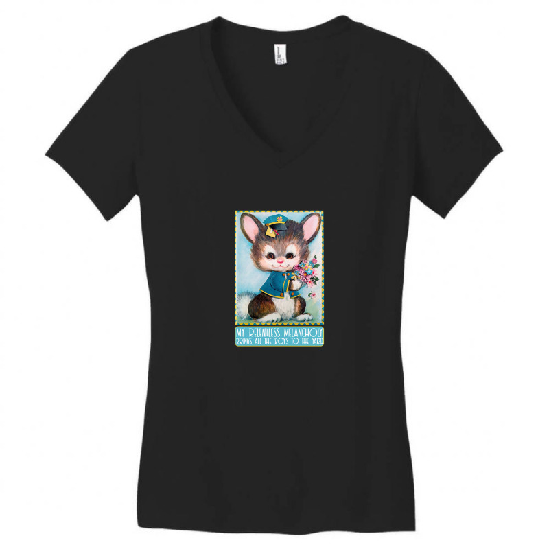 My Relentless Melancholy Brings All The Boys To The Yard Women's V-Neck T-Shirt by qulonuhun | Artistshot