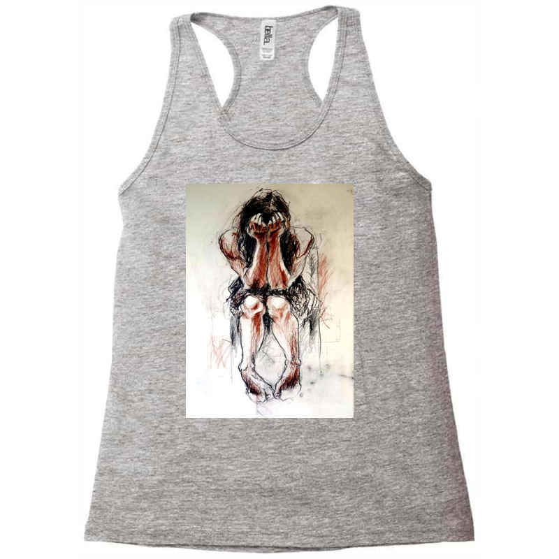 Girl, Woman, Female, Hair, Portrait, Surreal, Gravity, Ascension, Wate Racerback Tank | Artistshot