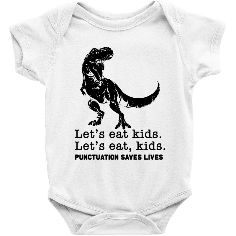 T Rex Let's Eat Kids Baby Bodysuit by Lemah Lempung | Artistshot