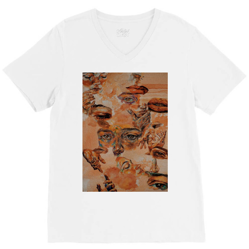 Violent, Emptiness, Empty, Emotional, Alone, Protection, Oniric V-Neck Tee by lidpiepro | Artistshot