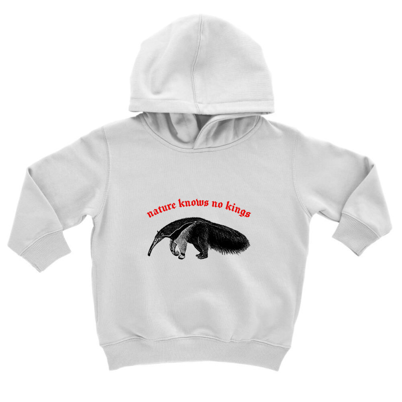 Nature Knows No Kings Nihilist Anteater Design Toddler Hoodie by qulonuhun | Artistshot