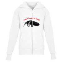 Nature Knows No Kings Nihilist Anteater Design Youth Zipper Hoodie | Artistshot