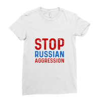 Stop Russian Aggression Ladies Fitted T-shirt | Artistshot