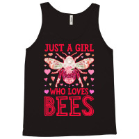 Bee Beekeeper Just A Girl Who Loves Insects Flower Floral Beekeeper 35 Tank Top | Artistshot