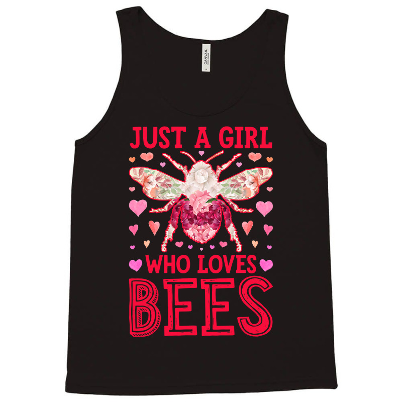 Bee Beekeeper Just A Girl Who Loves Insects Flower Floral Beekeeper 35 Tank Top | Artistshot