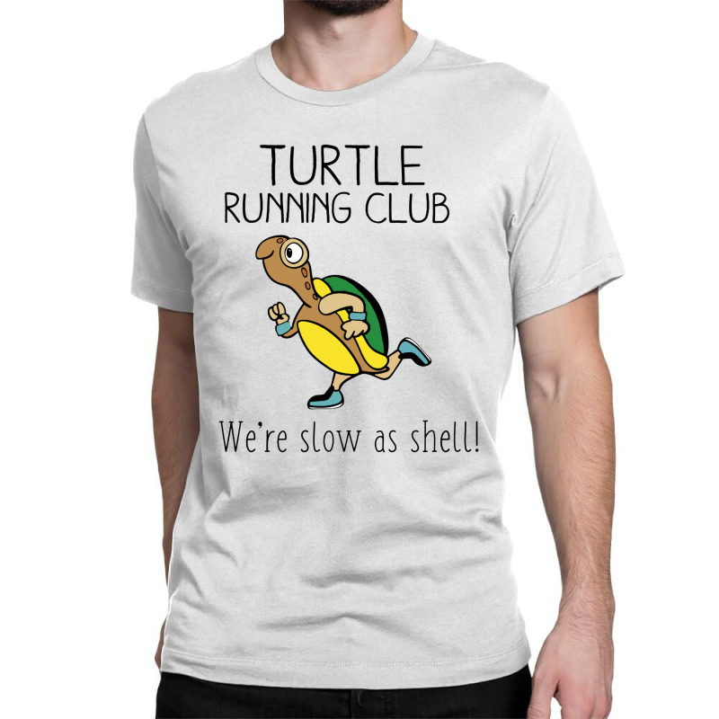 Turtle Running Club Classic T-shirt by Lilin Art | Artistshot