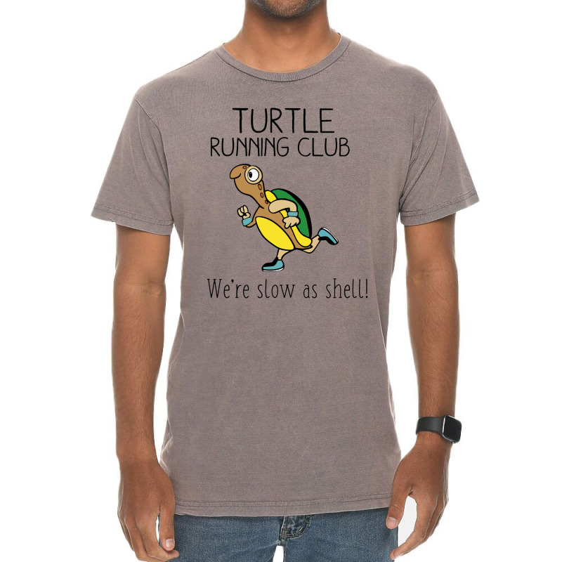 Turtle Running Club Vintage T-Shirt by Lilin Art | Artistshot