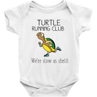 Turtle Running Club Baby Bodysuit | Artistshot