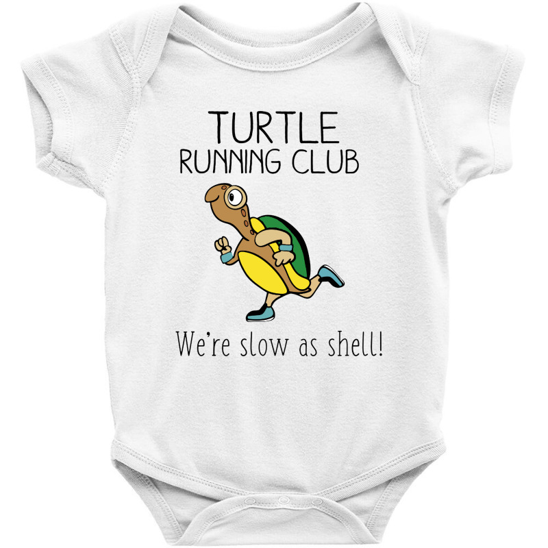 Turtle Running Club Baby Bodysuit by Lilin Art | Artistshot