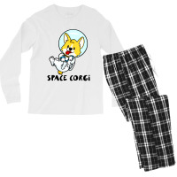 Space Corgi Funny Men's Long Sleeve Pajama Set | Artistshot