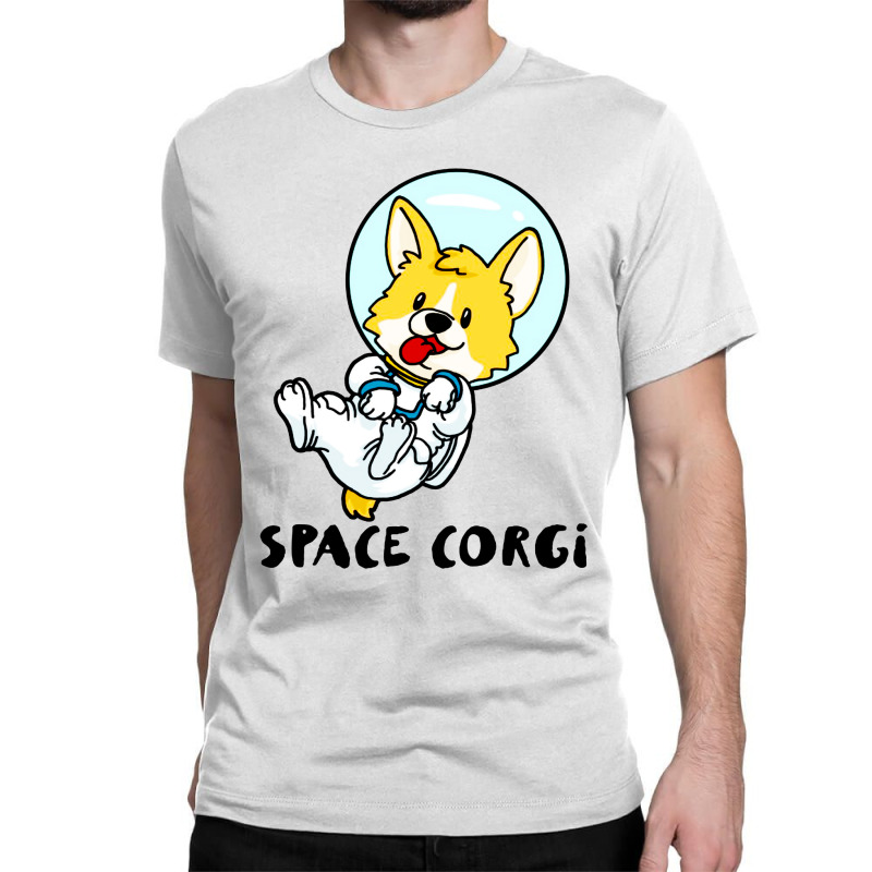 Space Corgi Funny Classic T-shirt by Lilin Art | Artistshot