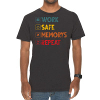 Work Safe Memorys Repeat World Traveler Traveling T Shirt Vintage T-shirt | Artistshot