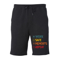 Work Safe Memorys Repeat World Traveler Traveling T Shirt Fleece Short | Artistshot