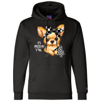 Chihuahua Dog Dirt Track Racing Checkered Race Flag Chihuahua Puppy 50 Champion Hoodie | Artistshot