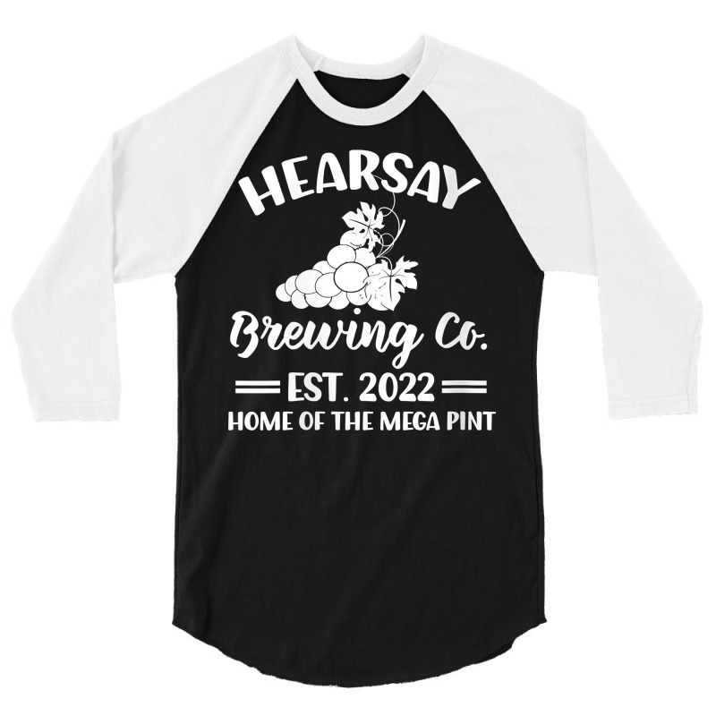 Womens Funny Quote Objection Hearsay Home Of The Mega Pint V Neck T Sh 3/4 Sleeve Shirt | Artistshot