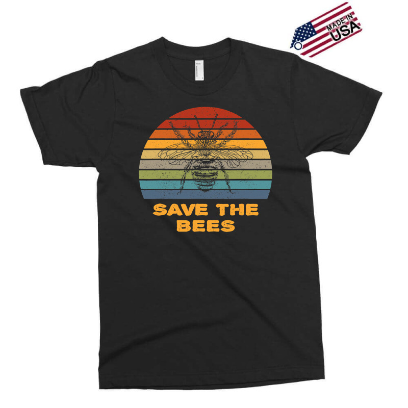 Bee Beekeeper Save The Bees Retro Bumble Bee Silhouette Beekeeper Gift Exclusive T-shirt | Artistshot