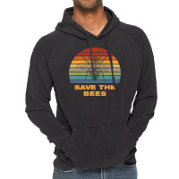 Bee Beekeeper Save The Bees Retro Bumble Bee Silhouette Beekeeper Gift Vintage Hoodie | Artistshot