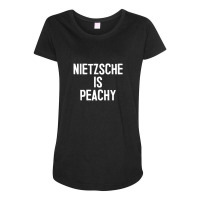 Nietzsche Funny Humorous Philosophy Nihilism Maternity Scoop Neck T-shirt | Artistshot