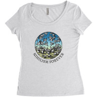 Nihilism Forever,v Intage Medieval Humor Illustration Design Women's Triblend Scoop T-shirt | Artistshot