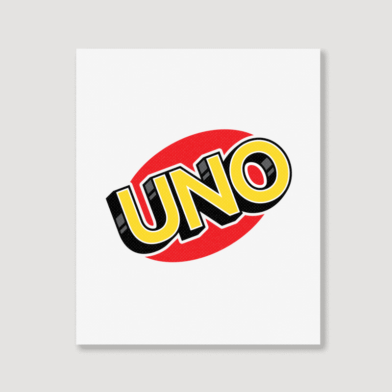 Uno Card Game Portrait Canvas Print | Artistshot