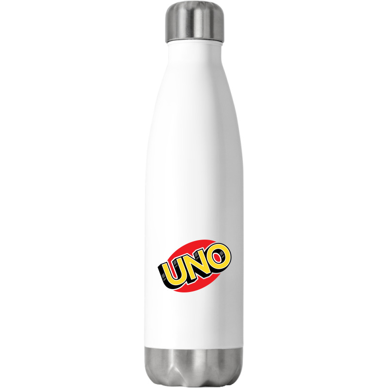 Uno Card Game Stainless Steel Water Bottle | Artistshot