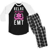 Emt Emergency Medical Technician Parents Ambulance Responder T Shirt Men's 3/4 Sleeve Pajama Set | Artistshot