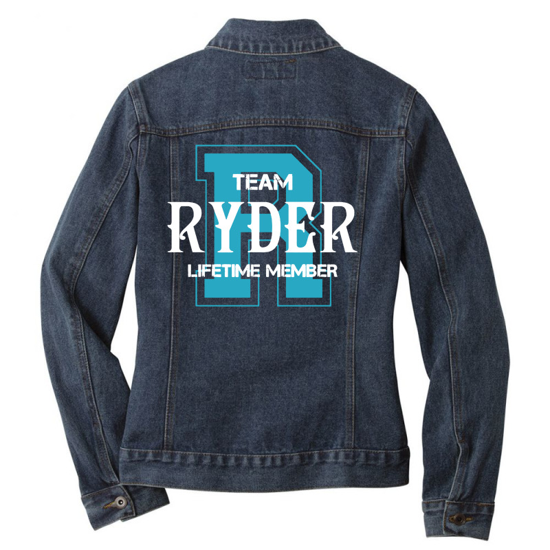 Team Ryder Lifetime Member Ladies Denim Jacket by Koiku | Artistshot