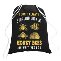 Bee Beekeeper Funny Apiarists & Bee Keeping Enthusiasts Gift Beekeeper Drawstring Bags | Artistshot