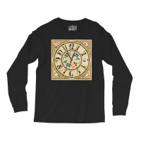 Vintage Clock Illustration Long Sleeve Shirts | Artistshot