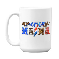 American Mama Thunderbolt 15 Oz Coffee Mug | Artistshot