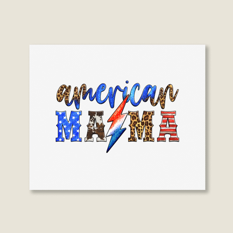 American Mama Thunderbolt Landscape Canvas Print | Artistshot