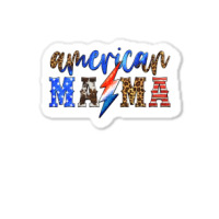 American Mama Thunderbolt Sticker | Artistshot