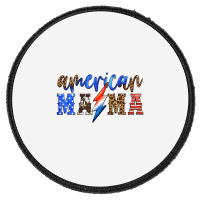 American Mama Thunderbolt Round Patch | Artistshot