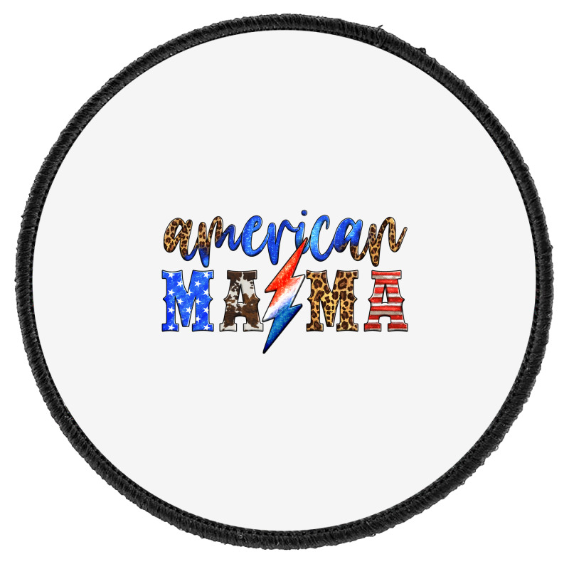 American Mama Thunderbolt Round Patch | Artistshot