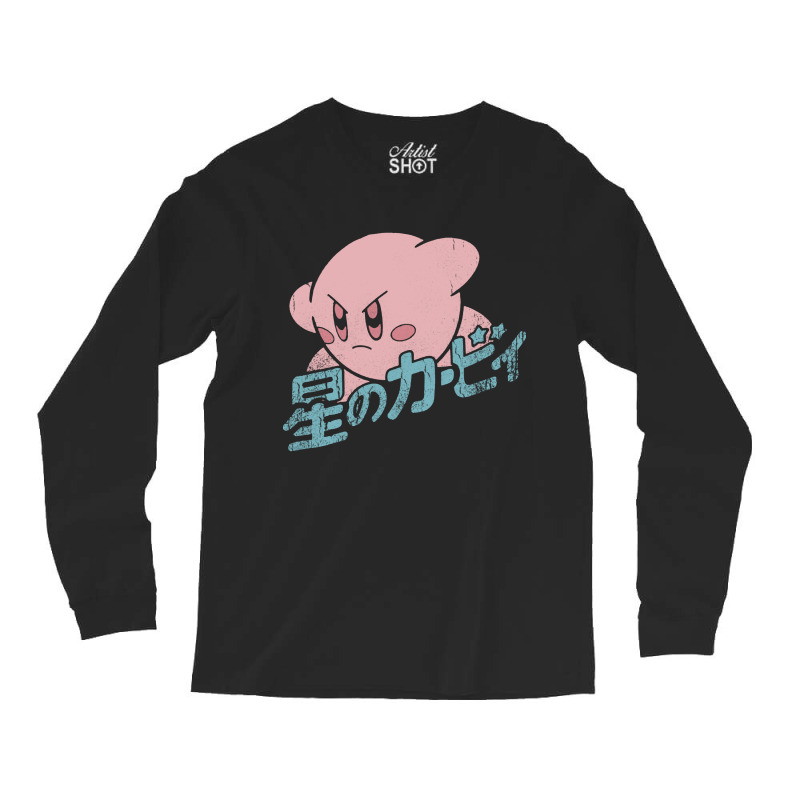 Funny Kirby Kanji Long Sleeve Shirts by Lilin Art | Artistshot