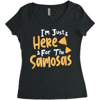 I'm Just Here For The Samosas Desi Bollywood Funny Memes T Shirt Women's Triblend Scoop T-shirt | Artistshot