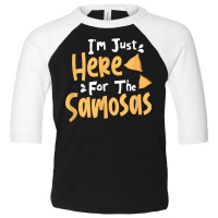 I'm Just Here For The Samosas Desi Bollywood Funny Memes T Shirt Toddler 3/4 Sleeve Tee | Artistshot