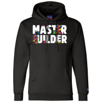 Master Builder Kids Building Blocks Bricks Toys Gift T Shirt Champion Hoodie | Artistshot