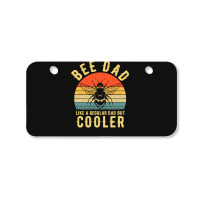 Bee Beekeeper Dad Like A Regular Dad But Cooler Vintage Fathers Day 57 Bicycle License Plate | Artistshot