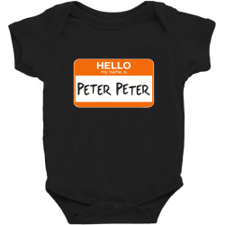 hello my name is peter peter Baby Bodysuit | Artistshot