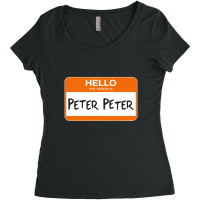 Hello My Name Is Peter Peter Women's Triblend Scoop T-shirt | Artistshot