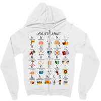 Coping Skills Alphabet Mental Health Awareness Counselor T Shirt Zipper Hoodie | Artistshot