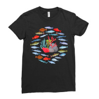 Fish Species Collection Underwater Sea Animal Ocean Fish T Shirt Ladies Fitted T-shirt | Artistshot