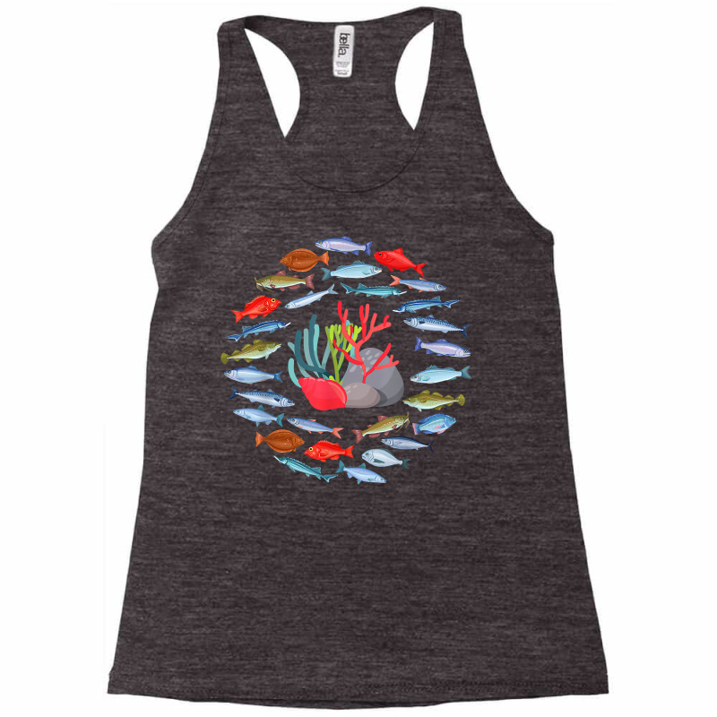 Fish Species Collection Underwater Sea Animal Ocean Fish T Shirt Racerback Tank by bibonzgulnacqo | Artistshot