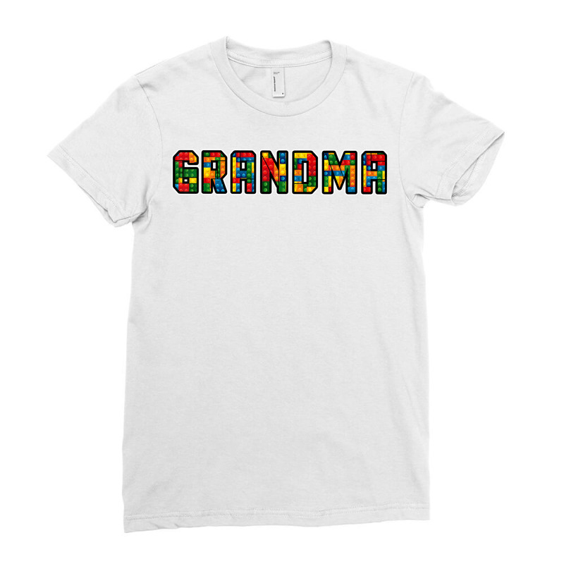 Brick Builder Funny Blocks Master Builder Grandma T Shirt Ladies Fitted T-Shirt by kylanaalamos | Artistshot