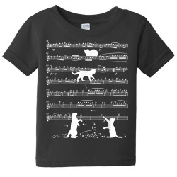 musician cat lover funny cute kitty playing music note clef t shirt Baby Tee | Artistshot