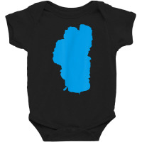 Freshwater Lake Tahoe Map California Sierra Nevada T Shirt Baby Bodysuit | Artistshot