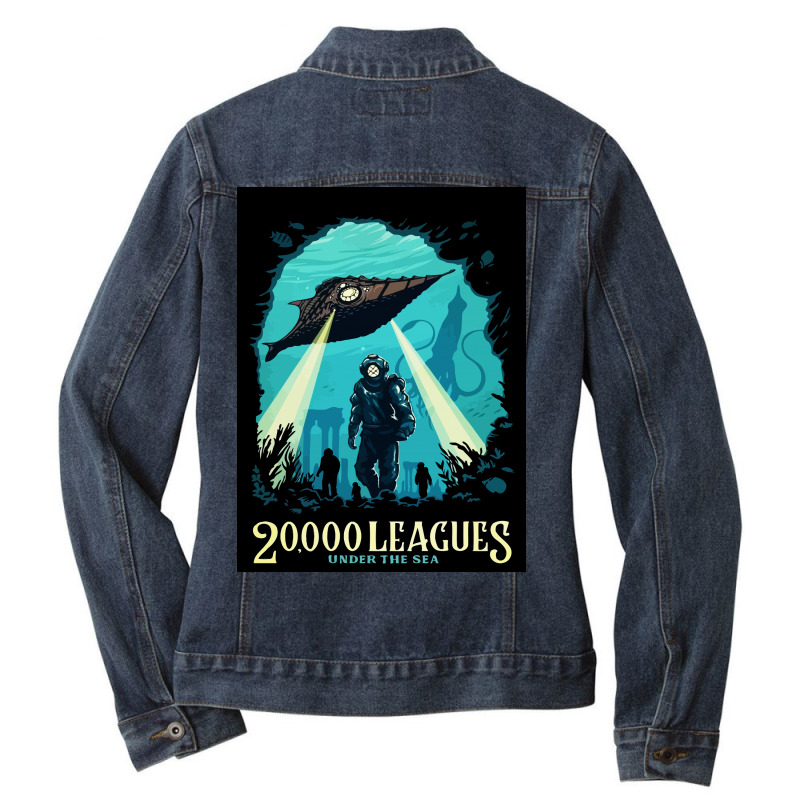 A World Tour Underwater Ladies Denim Jacket by Mutmainahyasir | Artistshot