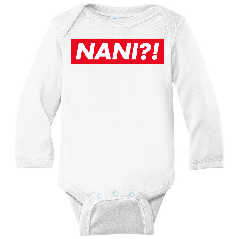 Nani ?! Long Sleeve Baby Bodysuit by smartlamsa | Artistshot