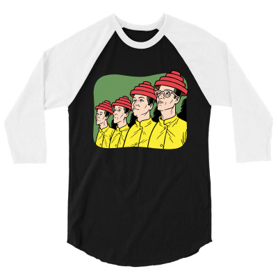 Custom Devo 3/4 Sleeve Shirt By Abbots - Artistshot